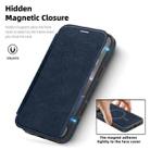 For iPhone 13 Pro Linton MagSafe Leather Phone Case(Blue) - 2