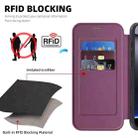 For iPhone 13 Pro Linton MagSafe Leather Phone Case(Purple) - 3
