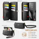 For Samsung Galaxy S25 Ultra 5G CaseMe C39 RFID Blocking Zipper Wallet Leather Phone Case with Crossbody Strap(Black) - 3