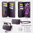 For Samsung Galaxy S20 5G CaseMe C39 RFID Blocking Zipper Wallet Leather Phone Case with Crossbody Strap(Purple) - 3