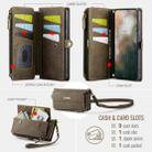 For Samsung Galaxy S20 FE 5G CaseMe C39 RFID Blocking Zipper Wallet Leather Phone Case with Crossbody Strap(Coffee) - 3