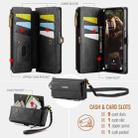 For Samsung Galaxy A15 CaseMe C39 RFID Blocking Zipper Wallet Leather Phone Case with Crossbody Strap(Black) - 3