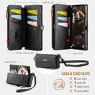 For Samsung Galaxy A16 4G CaseMe C39 RFID Blocking Zipper Wallet Leather Phone Case with Crossbody Strap(Black) - 3