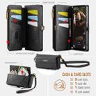 For Samsung Galaxy A54 5G CaseMe C39 RFID Blocking Zipper Wallet Leather Phone Case with Crossbody Strap(Black) - 3