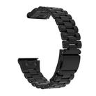 For Gamin 26mm Three Beads Plastic Quick Release Watch Band(Black) - 3