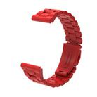 For Gamin 26mm Three Beads Plastic Quick Release Watch Band(Red) - 2