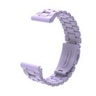 For Gamin 26mm Three Beads Plastic Quick Release Watch Band(Light Purple) - 2