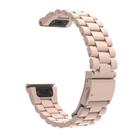 For Gamin 22mm Three Beads Plastic Quick Release Watch Band(Sakura Pink) - 3