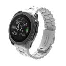 For Gamin 20mm Three Beads Plastic Quick Release Watch Band(White) - 1