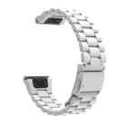 For Gamin 20mm Three Beads Plastic Quick Release Watch Band(White) - 3
