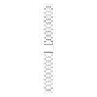 18mm Three Beads Plastic Watch Band(White) - 3