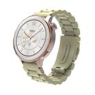 18mm Three Beads Plastic Watch Band(Apricot) - 1