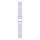 18mm Three Beads Plastic Watch Band(Light Purple) - 3