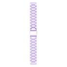 22mm Three Beads Plastic Watch Band(Light Purple) - 3