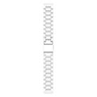 20mm Three Beads Plastic Watch Band(White) - 3