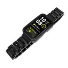 For Huawei Band  8 / 9 / 10 Watch Frame Integrated Three Beads Plastic Watch Band(Black) - 3