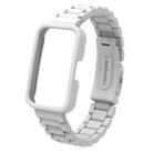 For Huawei Band  8 / 9 / 10 Watch Frame Integrated Three Beads Plastic Watch Band(White) - 2