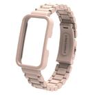For Huawei Band  8 / 9 / 10 Watch Frame Integrated Three Beads Plastic Watch Band(Sakura Pink) - 2