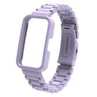 For Huawei Band  8 / 9 / 10 Watch Frame Integrated Three Beads Plastic Watch Band(Light Purple) - 2