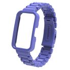 For Huawei Band  8 / 9 / 10 Watch Frame Integrated Three Beads Plastic Watch Band(Colorful Blue) - 2