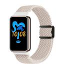 For Honor Band 9 / 10 Magnetic Buckle Nylon Braid Watch Band(Starlight) - 1