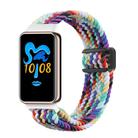 For Honor Band 9 / 10 Magnetic Buckle Nylon Braid Watch Band(Rainbow) - 1