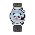 18mm Eco-Friendly Granular Colorful Dots Silicone Watch Band(Black) - 3