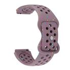 18mm Eco-Friendly Granular Colorful Dots Silicone Watch Band(Smoke Purple) - 2