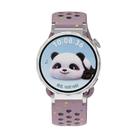18mm Eco-Friendly Granular Colorful Dots Silicone Watch Band(Smoke Purple) - 3