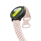 20mm Eco-Friendly Granular Colorful Dots Silicone Watch Band(Light Pink) - 3