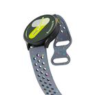 20mm Eco-Friendly Granular Colorful Dots Silicone Watch Band(Blue Gray) - 3