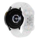 20mm Eco-Friendly Granular Colorful Dots Silicone Watch Band(Transparent) - 2