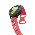 20mm Eco-Friendly Granular Colorful Dots Silicone Watch Band(Red) - 3