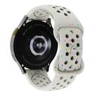 20mm Eco-Friendly Granular Colorful Dots Silicone Watch Band(Starlight) - 2