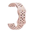 22mm Eco-Friendly Granular Colorful Dots Silicone Watch Band(Light Pink) - 2