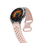 22mm Eco-Friendly Granular Colorful Dots Silicone Watch Band(Light Pink) - 3