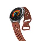 22mm Eco-Friendly Granular Colorful Dots Silicone Watch Band(Brown) - 3