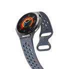 22mm Eco-Friendly Granular Colorful Dots Silicone Watch Band(Blue Gray) - 3