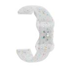 22mm Eco-Friendly Granular Colorful Dots Silicone Watch Band(Transparent) - 2