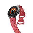 22mm Eco-Friendly Granular Colorful Dots Silicone Watch Band(Red) - 3