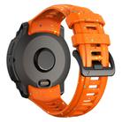 For Garmin Instinct 3 AMOLED / Solar 45mm Eco-Friendly Granular Colorful Dots Silicone Watch Band(Orange) - 2