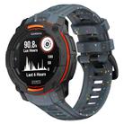 For Garmin Instinct 3 AMOLED / Solar 45mm Eco-Friendly Granular Colorful Dots Silicone Watch Band(Blue) - 1
