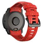 For Garmin Instinct 3 AMOLED / Solar 45mm Eco-Friendly Granular Colorful Dots Silicone Watch Band(Red) - 2