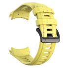 For Garmin Instinct 3 AMOLED / Solar 45mm Eco-Friendly Granular Colorful Dots Silicone Watch Band(Yellow) - 3