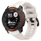 For Garmin Instinct 3 AMOLED / Solar 45mm Eco-Friendly Granular Colorful Dots Silicone Watch Band(White) - 1