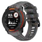 For Garmin Instinct 3 AMOLED / Solar 45mm Eco-Friendly Granular Colorful Dots Silicone Watch Band(Graphite Gray) - 1