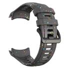 For Garmin Instinct 3 AMOLED / Solar 45mm Eco-Friendly Granular Colorful Dots Silicone Watch Band(Graphite Gray) - 3