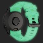 For Garmin Instinct 3 AMOLED / Solar 45mm Eco-Friendly Granular Colorful Dots Silicone Watch Band(Transparent Luminous) - 2