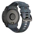 For Garmin Instinct 3 AMOLED / Solar 50mm Eco-Friendly Granular Colorful Dots Silicone Watch Band(Blue) - 2