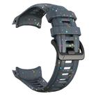 For Garmin Instinct 3 AMOLED / Solar 50mm Eco-Friendly Granular Colorful Dots Silicone Watch Band(Blue) - 3